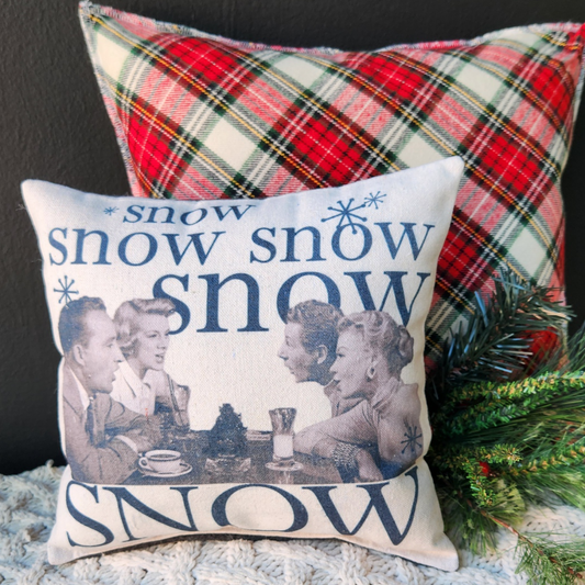 Holiday Tiny Pillow- Snow