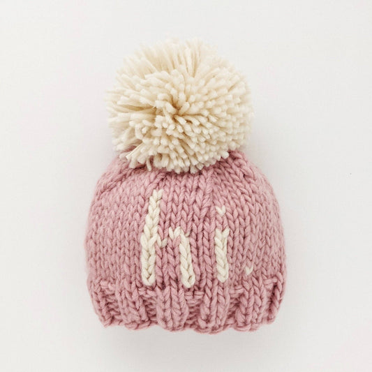 Huggalugs - hi. Rosy Hand Knit Beanie Hat